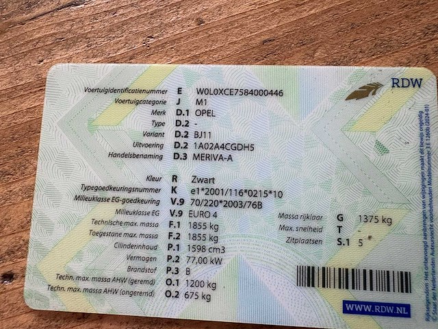 Opel - meriva - 1.6-16v temptation - car - 2007 - afbeelding 9 van  17