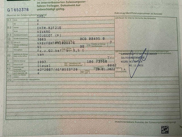 Opel - vivaro - f - car - 2022 - afbeelding 6 van  16