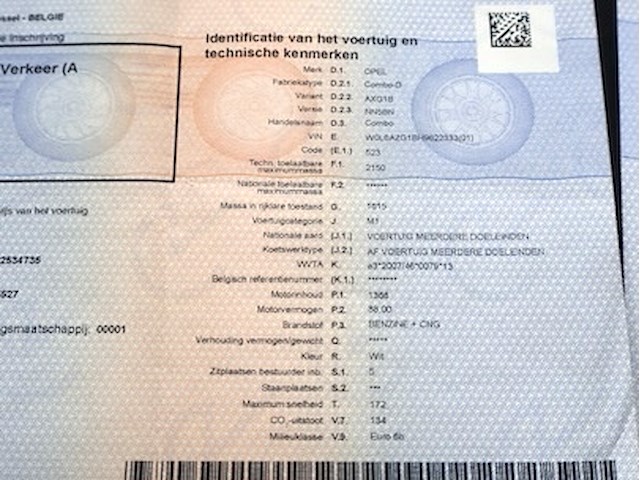 Opel combo - w0l6azg1bh9622333 - 2017 - afbeelding 10 van  19