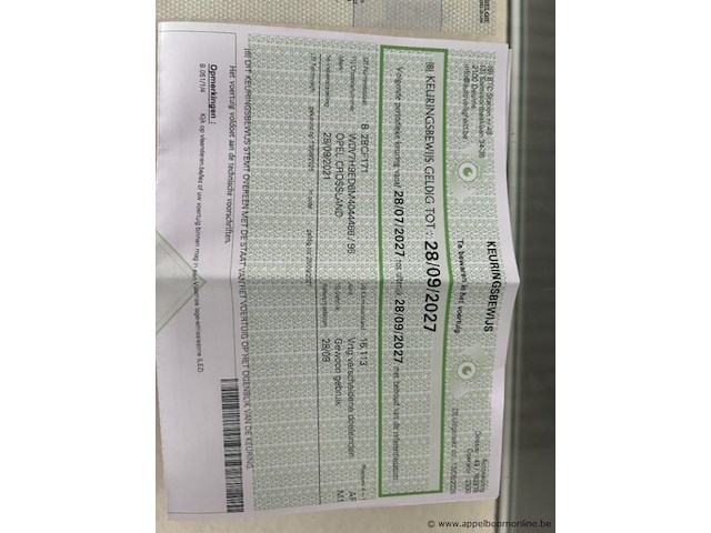 Opel crossland, w0v7h9ed6m4044466, 1e insch 28/09/2021, 16329km, 81kw, 1199cm³, benzine, mpv, euro 6d, 2 sleutels, keuring tot 28/09/2027, inschrijvingsbewijs deel i en ii en gelijkvormigheidsattest - afbeelding 11 van  21