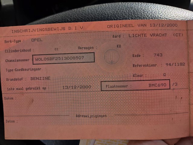 Opel, lichte vracht, 2000 - afbeelding 39 van  48