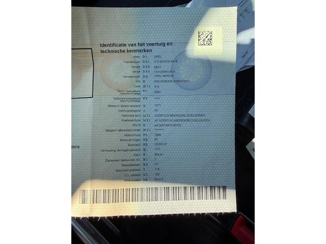 Opel meriv meriva, 2012 - afbeelding 14 van  22