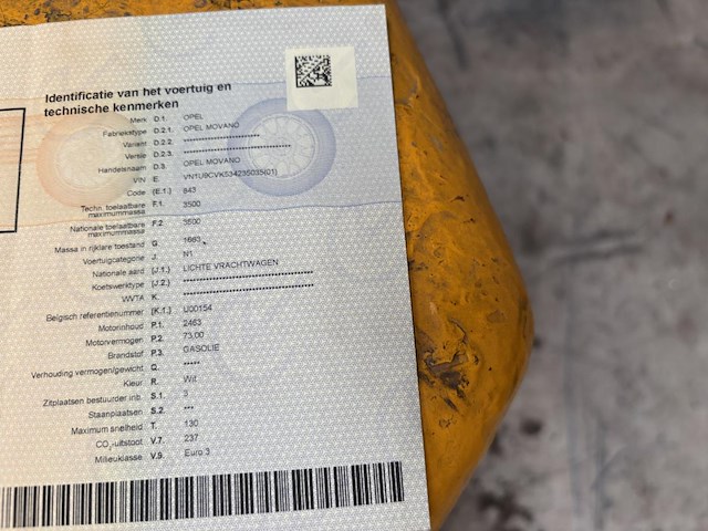 Opel movano, 2005 - afbeelding 32 van  35