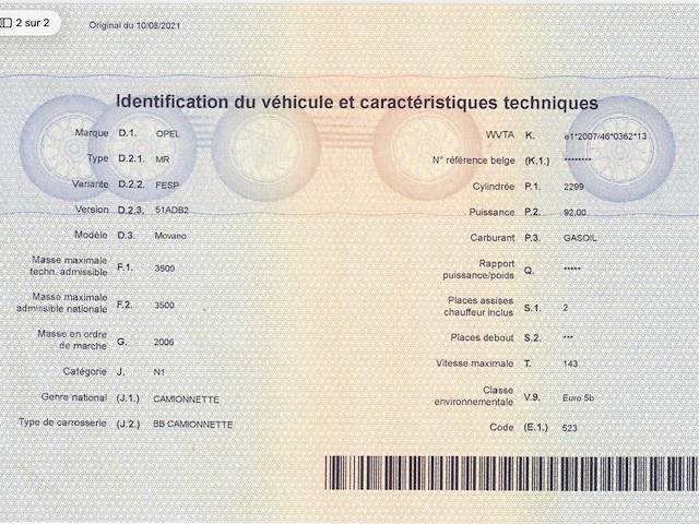 Opel movano cdti 125 bestelwagen - afbeelding 9 van  18