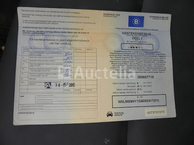 Opel movano kiepwagen (2015-31,838 km)(vin:wolmsm4y1gb092417) - afbeelding 10 van  33