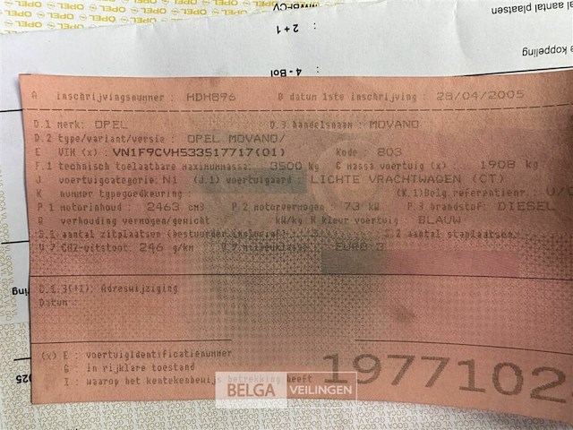 Opel movano - afbeelding 21 van  40