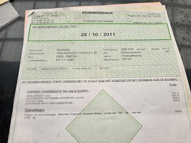 Opel omega, 1994 - afbeelding 11 van  14