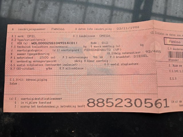 Opel omega, 1994 - afbeelding 9 van  14