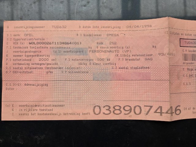 Opel omega, 1996 - afbeelding 10 van  12