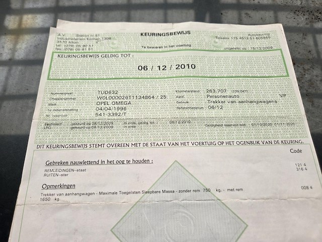 Opel omega, 1996 - afbeelding 12 van  12