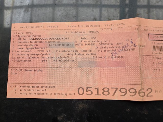 Opel omega, 1996 - afbeelding 9 van  12
