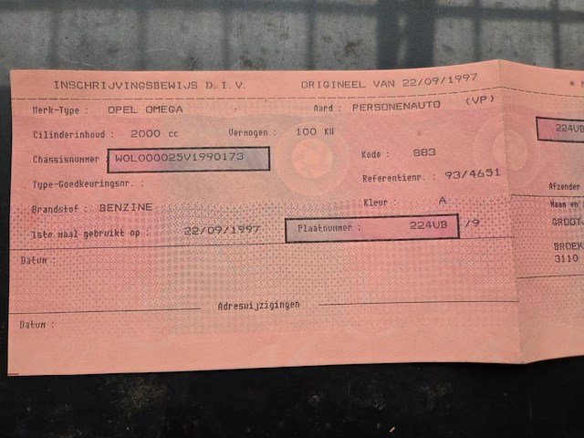 Opel omega, 1997 - afbeelding 10 van  12