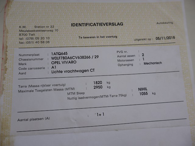 Opel vivaro - wolf7b0a6cv638266 - 2012 - afbeelding 18 van  28