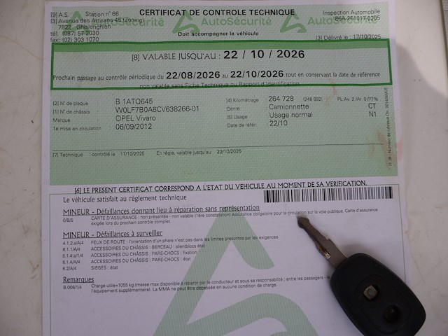 Opel vivaro - wolf7b0a6cv638266 - 2012 - afbeelding 19 van  28