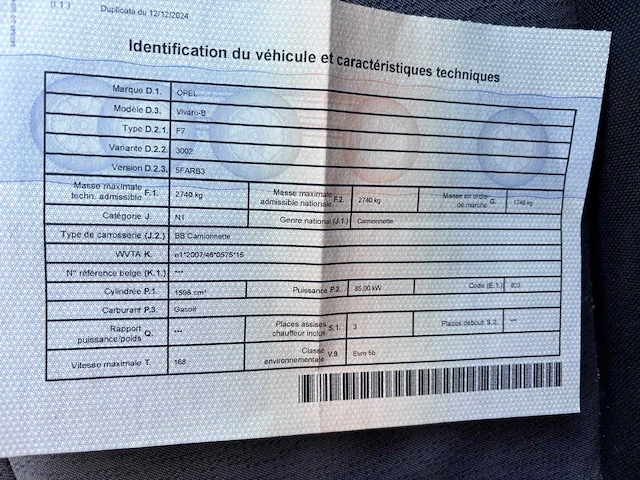 Opel vivaro van -b 1.6 cdti 115 pk – 299.103 km – handgeschakelde versnellingsbak – 3 zitplaatsen - afbeelding 8 van  21