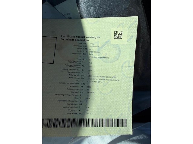 Opel zafir zafira, 2013 - afbeelding 13 van  24