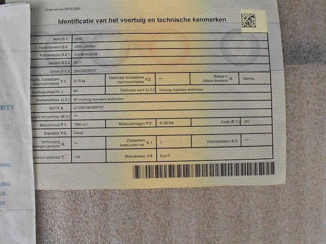 Opel zafira 2011 7zitplaatsen - afbeelding 30 van  37