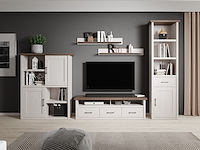 Open kast larnaca 106cm met 2 deuren - wit - afbeelding 2 van  4