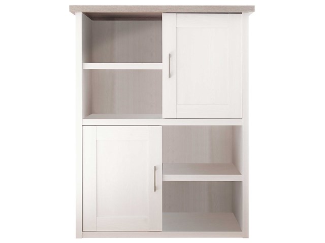 Open kast larnaca 106cm met 2 deuren - wit - afbeelding 4 van  4