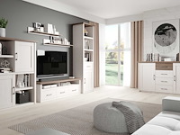 Open kast larnaca 106cm met 2 deuren - wit - afbeelding 1 van  4