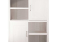 Open kast larnaca 106cm met 2 deuren - wit - afbeelding 4 van  4
