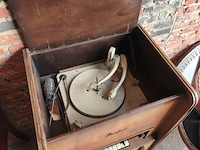 Opgezette vos en radiomeubel - afbeelding 2 van  2