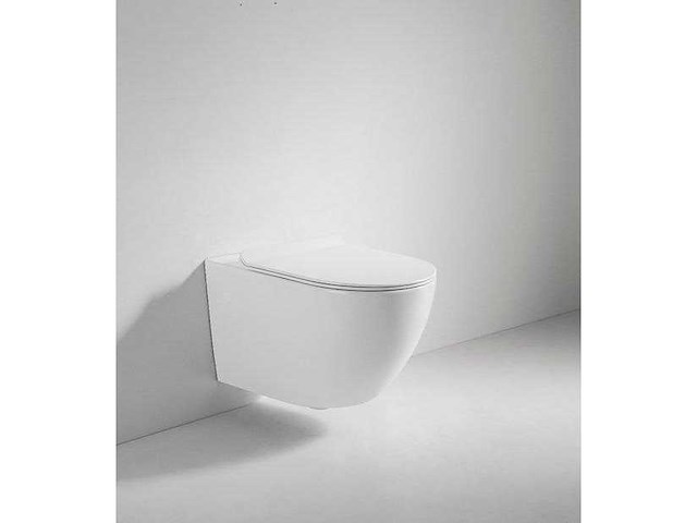 Ophang wc rimm-off + soft-close - wit - toilet - afbeelding 3 van  3