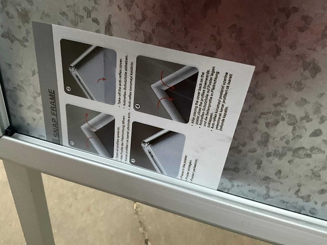 Opklapbaar alu stoepbord - afbeelding 4 van  5