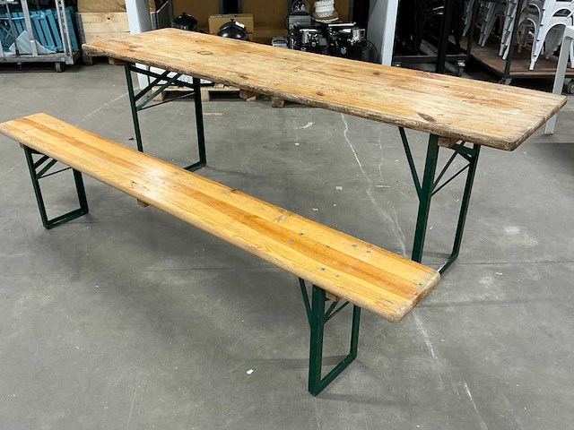 Opklapbare biertafel (13x) - afbeelding 1 van  5