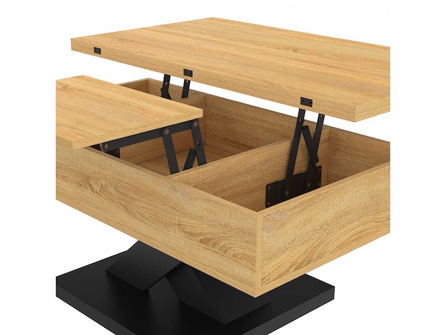 Opklapbare en uitklapbare salontafel - afbeelding 6 van  11