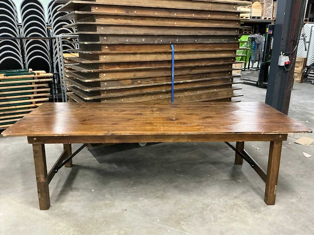 Opklapbare klooster eetkamertafel (17x) - afbeelding 1 van  5