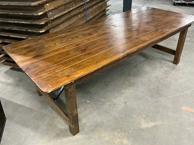 Opklapbare klooster eetkamertafel (17x) - afbeelding 2 van  5