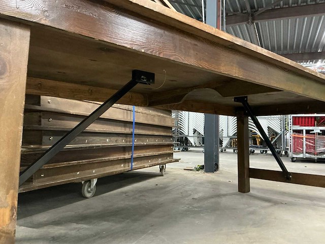 Opklapbare klooster eetkamertafel (17x) - afbeelding 4 van  5