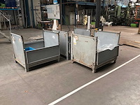 Opklapbare metalen stapelbak (6x) - afbeelding 1 van  3