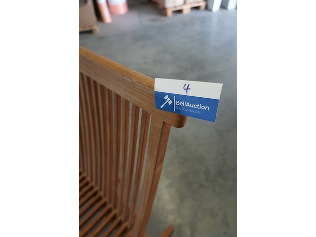 Opklapbare teakhouten stoel hélène, jeparas (gf001) - afbeelding 4 van  6