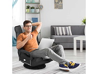 Opklapbare vloerfauteuil met 6-standen verstelbare rugleuning - afbeelding 4 van  11