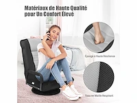 Opklapbare vloerfauteuil met 6-standen verstelbare rugleuning - afbeelding 10 van  11