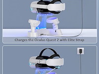 Oplaaddock voor headset & controllers quest2 - afbeelding 3 van  4