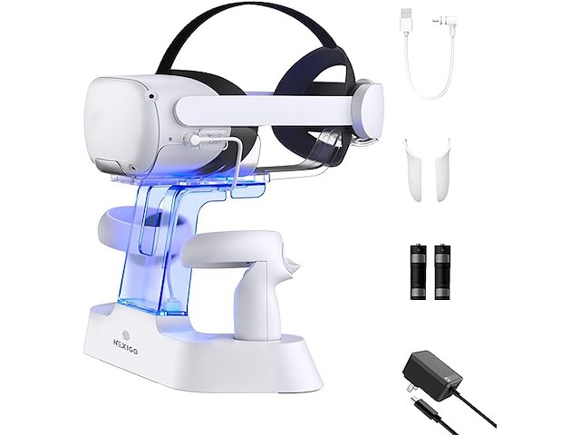 Oplaaddock voor headset & controllers quest2 - afbeelding 1 van  4