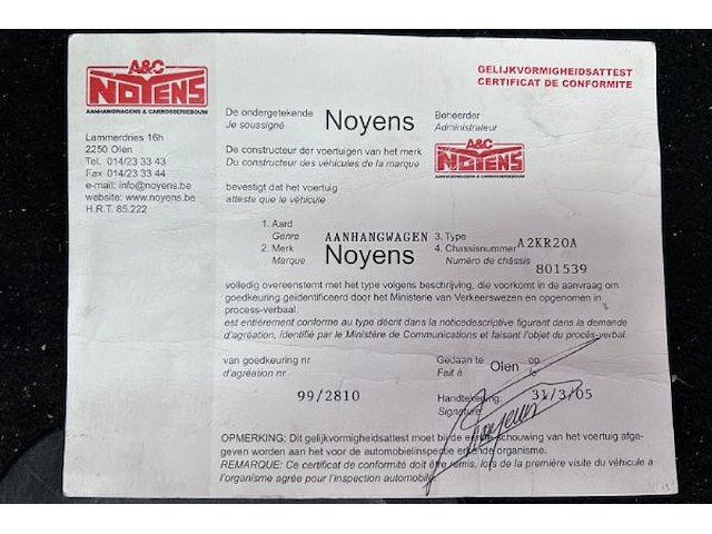 Oplegger aanhanger noyens - afbeelding 49 van  59