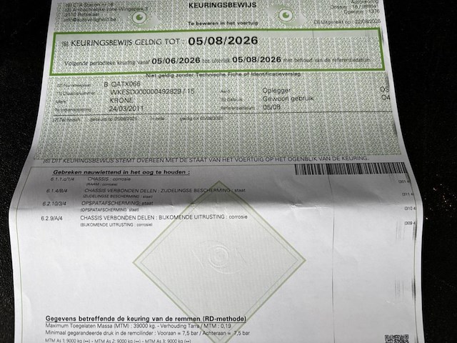 Oplegger krone, 2011 - afbeelding 6 van  15