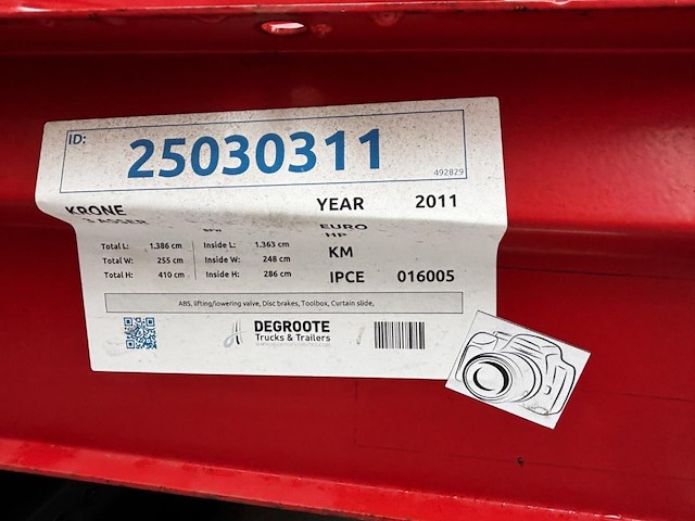 Oplegger krone, 2011 - afbeelding 8 van  15