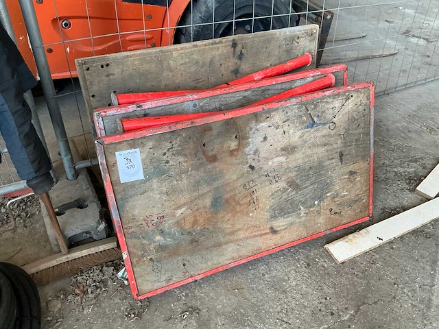 Opplooibare werktafel (3x) - afbeelding 2 van  3