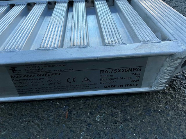 Oprijplaten aluminium voor aanhangwagen - afbeelding 6 van  7
