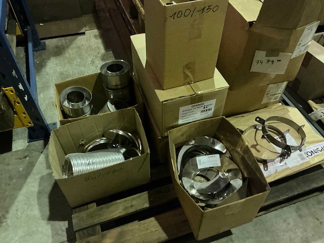 Opsinox partij inox rookgasafvoeronderdelen - afbeelding 2 van  6