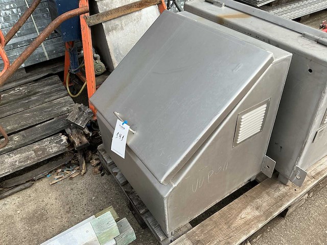 Opslagcontainer in rvs - afbeelding 1 van  3