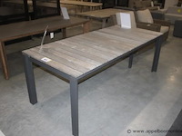 Optimum extending table teak 220-280-340 x 95 cm. antraciet - afbeelding 1 van  2