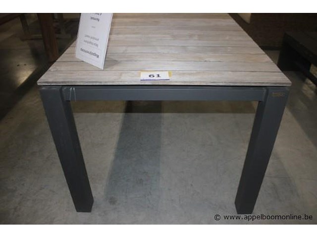 Optimum extending table teak 220-280-340 x 95 cm. antraciet - afbeelding 2 van  2