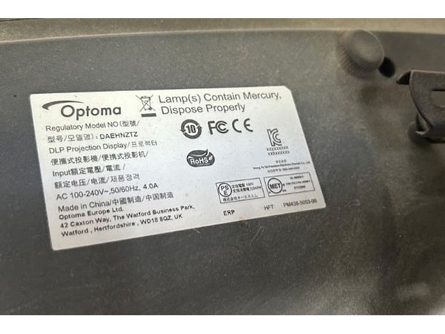 Optoma beamer + screen - afbeelding 8 van  9