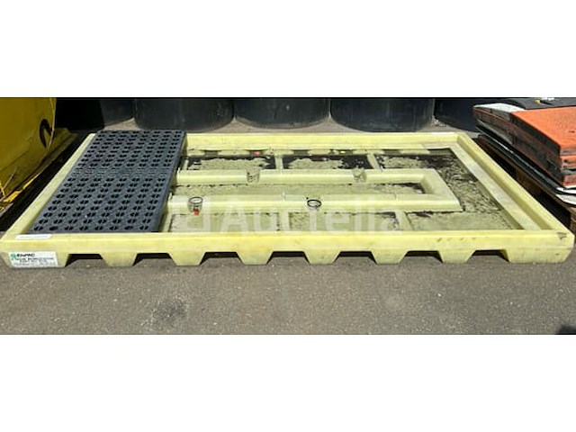 Opvangbak van polyethyleen voor 8 vaten (ref:014414-009) - afbeelding 3 van  3